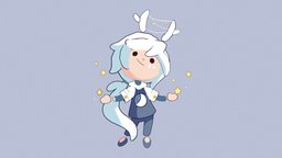 Star Boy autodesk, cute, star, adorable, bling, chibi-character, maya2019, substancepainter