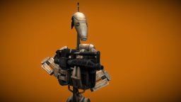 Clone Wars: B1 Battle Droid droid, b1, battle, clonewars, seperatists, starwars, stylized