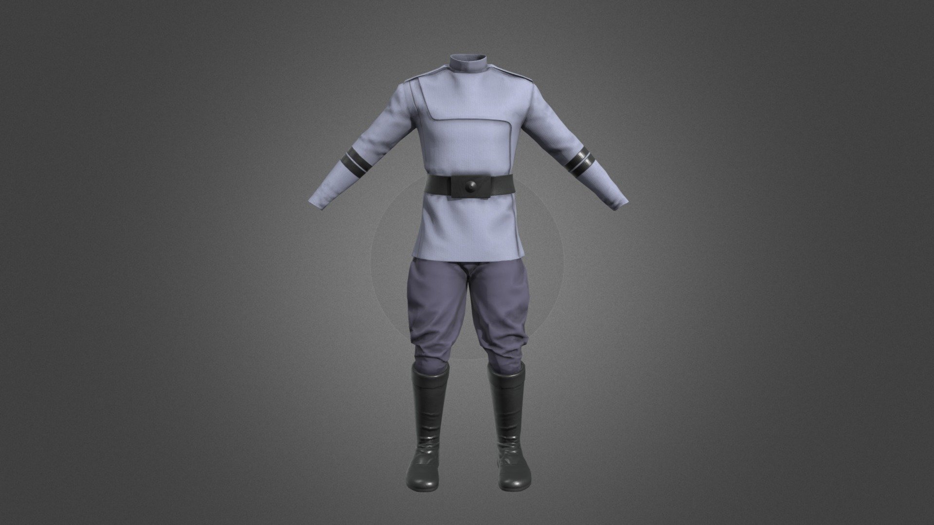 Made as a request, this model is a Republic Navy Clone Uniform, and it does not have the ranks on it (knowingly) as they'll be interchangeable.

Consists of 2 2k texture sets, one for the shirt and belt, and other for the pants and boots.