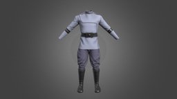 Clone Officer Uniform clone, star-wars, clone-wars, substancepainter, substance, 3dsmax, starwars, cloneofficer, noai