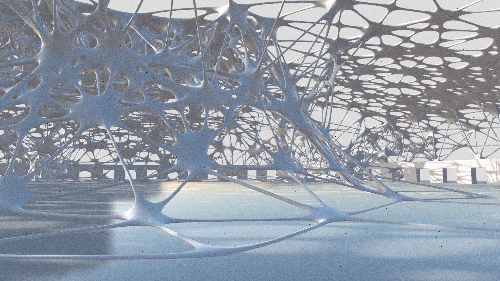 Futuristic Architectural Dome Interior