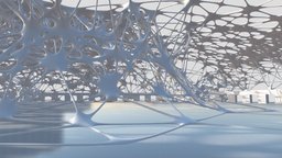 Futuristic Architectural Dome Interior 10 room, virtual, future, shed, pavilion, dome, arena, architecture, futuristic, building, interior