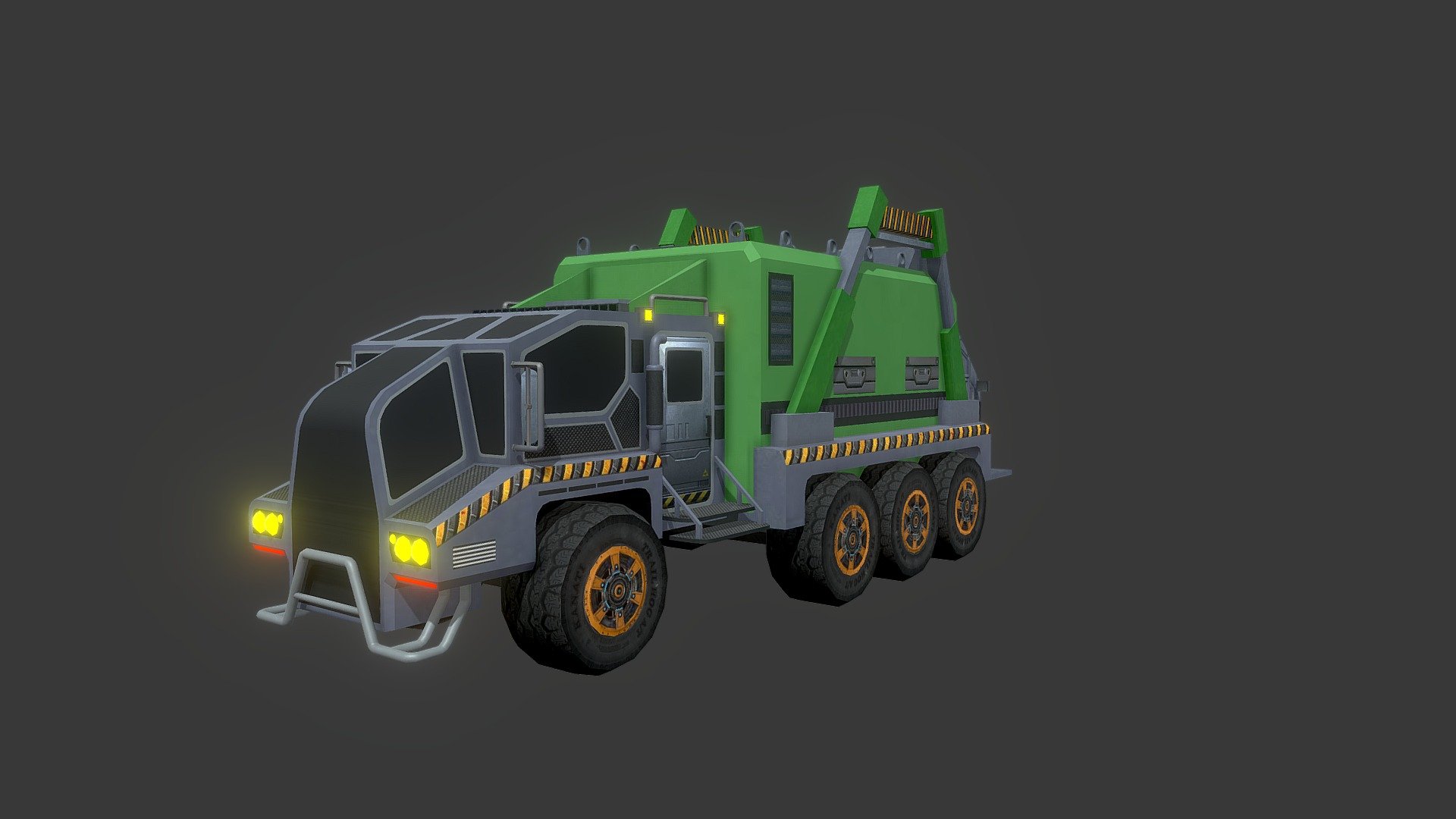 This Model contains a pre-built sci-fi truck that Would enhance the detailing of your designs and environment and make it look much more interesting and intriguing. The amount of detailing this model has you are sure to sweep your audience off their feet by integrating these models into your environments. Perks of having this model is that they could be reused into various other environments as well. At blitz we aim to design assets that align with any environment and make your work process easy and fun.