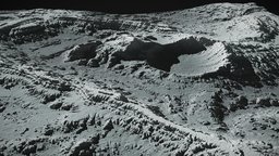 Moon Landscape - (World Machine) (4) world, planet, moon, terrain, lunar, future, mountain, sand, star
