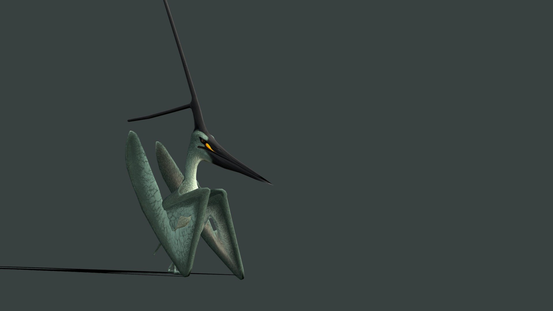 The founding member of the small pterosaur family Nyctosauridae, Nyctosaurus is often seen as a contemporary of the more famous and somewhat similar genus Pteranodon. 

They are also related, being members of the much larger group Ornithocheiroidea. They are both present in the Niobrara Formation of Kansas, with Nyctosaurus living through a small part of the late Santonian Stage of the Late Cretaceous, about 85 million years ago. It was short-lived unlike its relative. 

We also know that Nyctosaurus had a gigantic crest, far larger than its entire body. It was a thin, bony antler-like structure up to 55 centimeters tall with a backward-pointing spar in the middle.