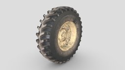 3d model-Schwimmwagen Wheel_Dark Yellow. schwimmwagen, car_wheel, deka_military, volkswagen_typ_128