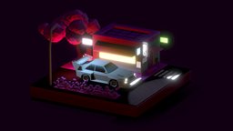 Japan Neon Night Audi Quattro Pikes Peak toon, toy, japan, set, audi, night, neon, tuning, illustration, lowpolyart, quattro, lowpoly-blender, bosozoku, blenderart, low-poly, cartoon, blender, vehicle, lowpoly, car, street, concept, c4d, light, blenderillustration