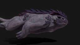 PBR Mud Beast (Animated) beast, ancient, raptor, lizard, predator, old, alien, reptile, carnivore, amphibian, amphibious, fierce, creature, animal, monster, dragon, prehistoric, dinosaur