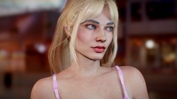 Comission 03 - Barbie body, anatomy, doll, sss, dress, woman, margo, barbie, margot, girl, blender3d, female, rigged, margotrobbie, noai, barbie2023, barbiemovie