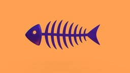 Fish Bone fish, dead, fishbones, fishbone, bones