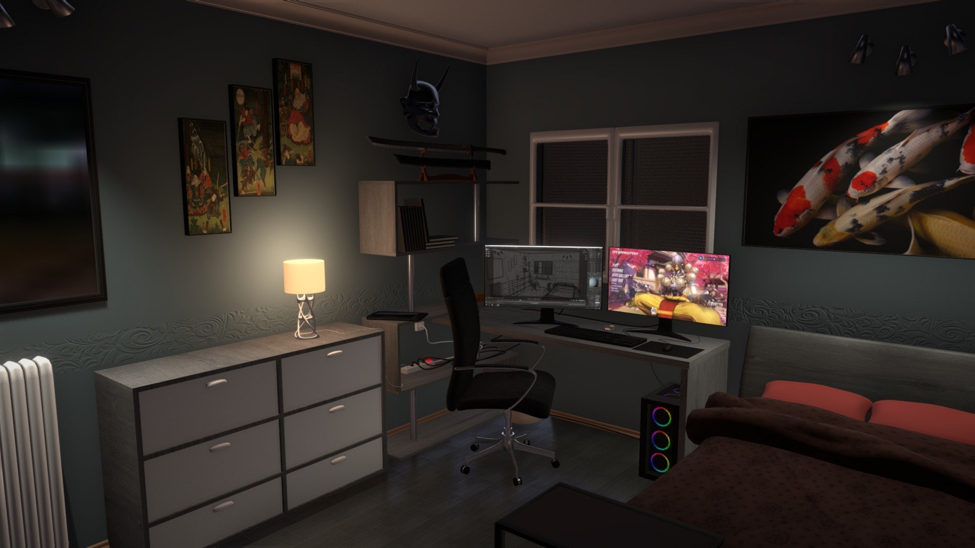 Room made in blender 2.8