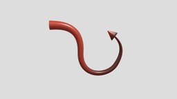 Devils Tail red, demon, animals, sharp, ready, devils, tail, under, pointy, character, cartoon, game, art, creature, animal, monster, fantasy, anime, clothing, evil