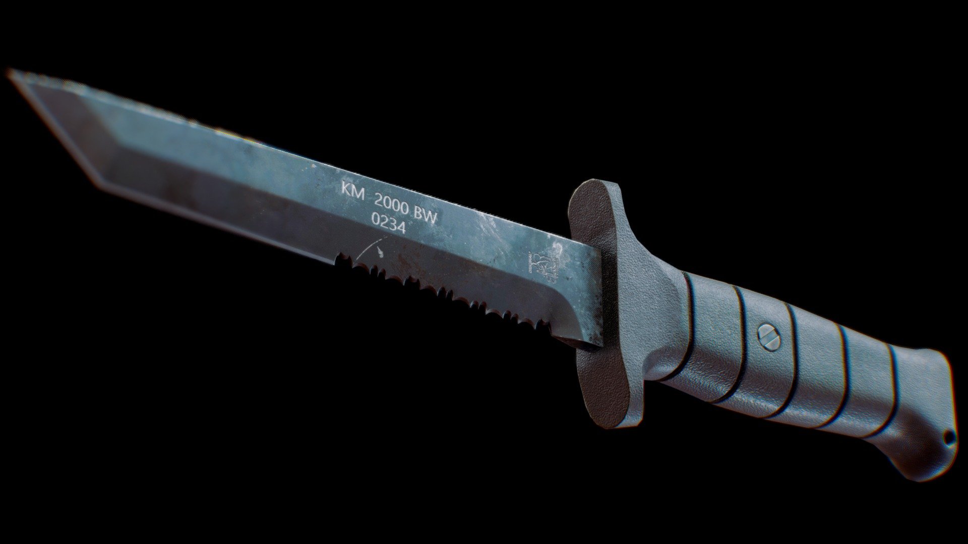 
The KM2000 (KM designates Kampfmesser, literally &ldquo;combat knife