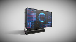 Sci Fi Display modern, advanced, future, monitor, display, panel, flatscreen, wall-mount, sci-fi, futuristic, technology, space, spaceship, screen