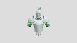 Favonious Knight mid poly armor armoredknights, medivalfantasy, genshin