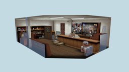 general store - Mizzurna Falls (sound) fanart, playstation, oldschool, ps1, fanmade, pixelated, low-poly-game-assets, low-poly-blender