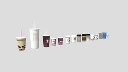 Drink pack 1 tea, bubble, hongkong, cup, bottle