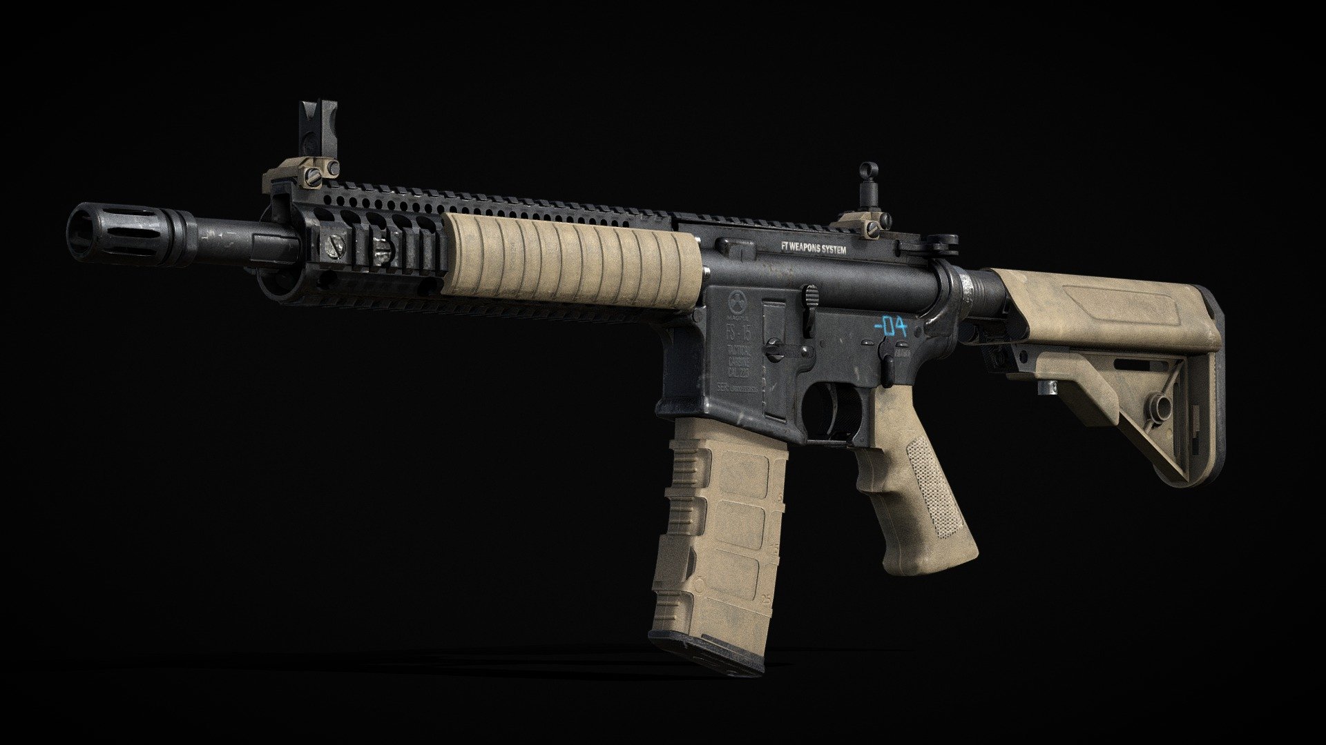 **Custom M4A1 COD Warzone (Fan model) model for free use. **

My Artstation: **https://www.artstation.com/requital **

My tg channel: https://t.me/kimireq