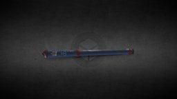 Police Truncheon police, truncheon, substancepainter, substance, pbr