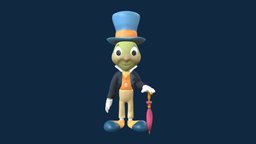 Jiminy Cricket insect, fanart, disney, zbrushmodel, zbrushsculpt, cartooncharacter, disneyfanart, stylisedcharacter, cartoonmodel, substancetexture, studentproject, cartoonycharacter, cartooney, disneycharacter, substancepainter, maya, character, cartoon, zbrush, studentwork, 3dmodel, jiminycricket, cartooneycharacter