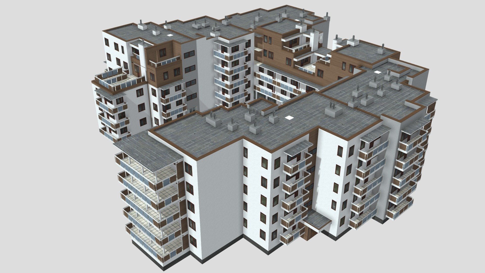 Extra low-poly residential building from the city of Rzeszów, Poland.

Absolute optimization, ideal for background scenes. As well texture can be compressed up to 1k resolution.

High-datailed version