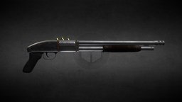 Shotgun - Shooting Animation Unity anim, wigns3d, substance, weapon, unity, unity3d, shotgun, gimp