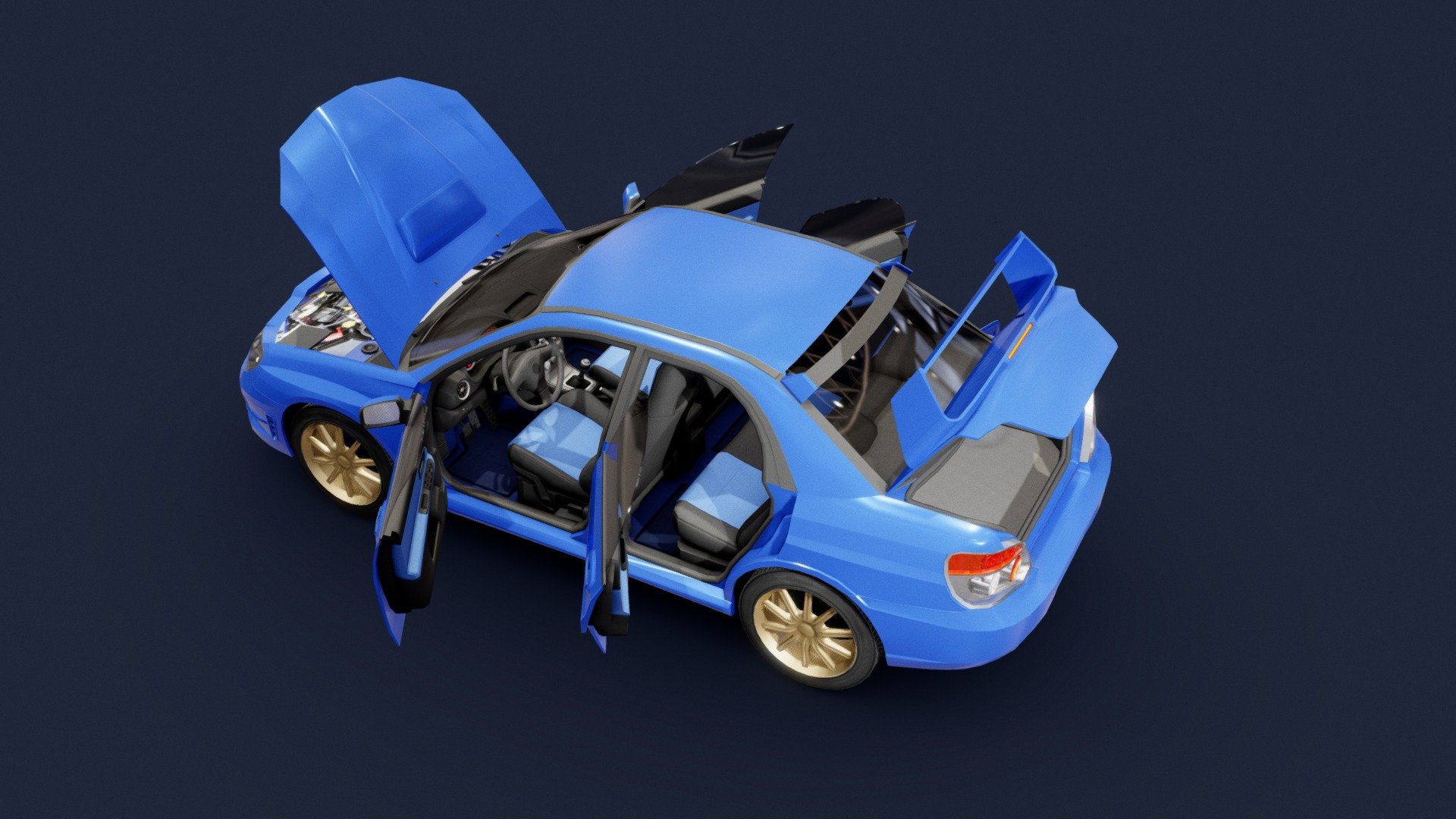 Subaru Impreza WRX STI 2006 Low-poly Finished

My social media:




My Artstation - https://www.artstation.com/konstantin-vlasov

My Steam page - https://steamcommunity.com/id/flipdraw/
