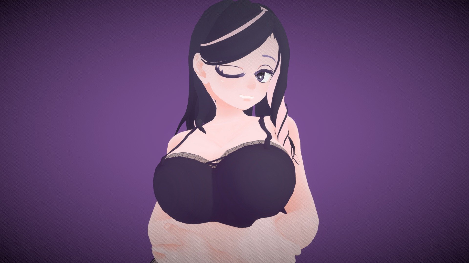 This model was made with Blender 4.0

Model contains shapekeys similar to Selestia models, but Sketchfab can't import .blend files right now since they are working on their backend. The Sketchfab 3D scene has all of the shapekeys baked into the mesh. Inside the extra files is a zip folder containing the blend file with the shape keys not baked.

Rigged for VRChat with VRC Visme and blinking shapekeys. Also contains user customizable shapekeys.

The model is seperated into 5 sections for user customization and modularity.




Body : 2k

Head/Face : 1k

Hair : 512x512

Eyes/Eyebrows/Eyelashes : 512x512

Undergarments : 1k

Each piece has its own textures with the above sizes.

The eyeAlbedo texture contains unused texture space for emoticons and other additions such as extra eye types

The model contains legacy UV maps that I forgot to delete and do not work for some textures