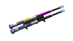 Lifeline Heirloom Drumsticks -Printable 3d model drum, toy, other, heirloom, legends, craft, diy, sticks, cannon, medic, drums, printable, apex, hobby, cosplay, drumsticks, game, 3d, video, gun, hobby-diy, lifeline