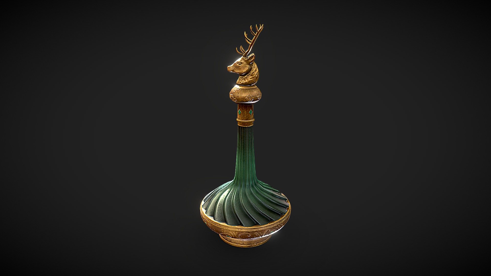 For a school assignment, we had to make 3D fanart of an item from a game/movie.
I chose the Potion of Animal Speaking from Baldur's Gate 3.