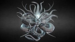 Shenron Luna sculpt, moon, comic, prop, sculpting, miniature, luna, dragonball, print, charactermodel, shenron, mistic, character, asset, art, characterdesign, fantasy, dragon, concept
