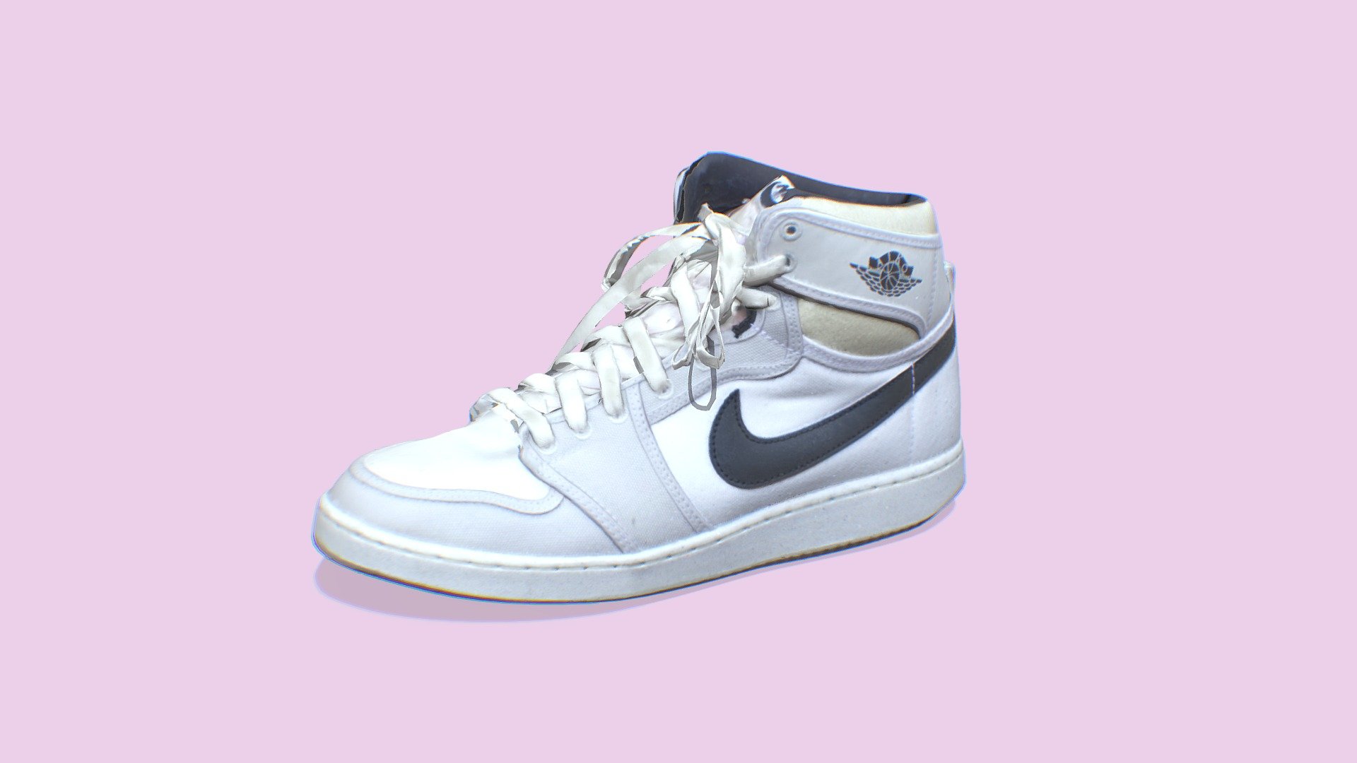 Hi! I did a retopo and some other stuff on a Photo Scan model of a pair of Nike air Jordans :)    

Credit to: https://sketchfab.com/MUSHROOM_BUILDS I used his original 3D scan model and made a retopo etc on it for a school project :) 

(I know the laces got a bit crazy)