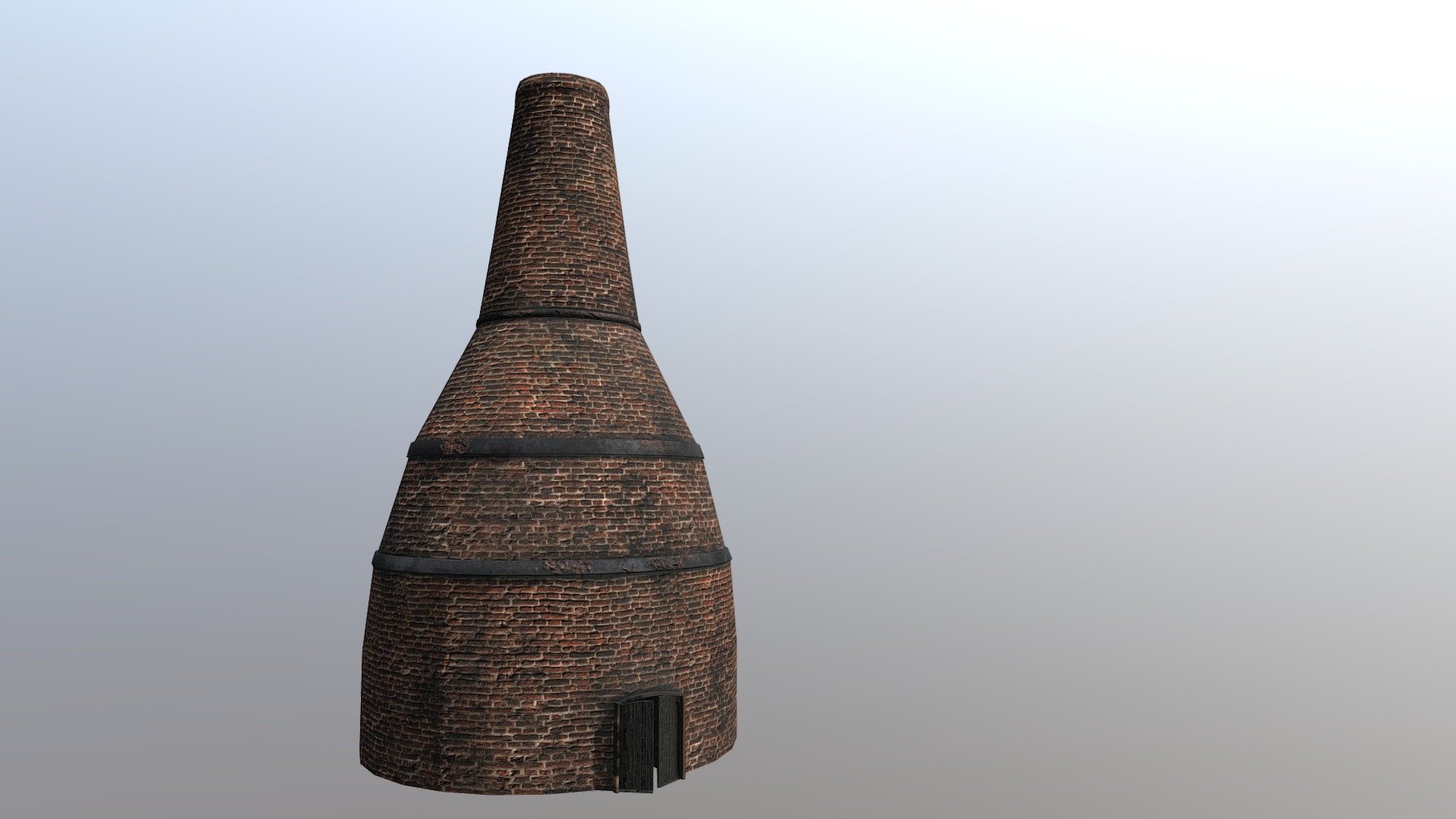 An 18th century Pottery Kiln. These structures filled the landscape as did chimneys. These were used to fire large volumes of clay pots