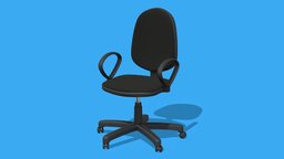Office Desk Chair office, d, desk, 3, moedl, chair