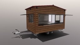 Food trailer - wooden covering (4.5m x 2.25m) drink, food, construction, foodanddrink, foodtrucks, foodtralier