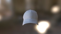 Warn out trucker hat hat, baseball, cap, walking, dead, out, high-poly, warn, trucker, apocalyp