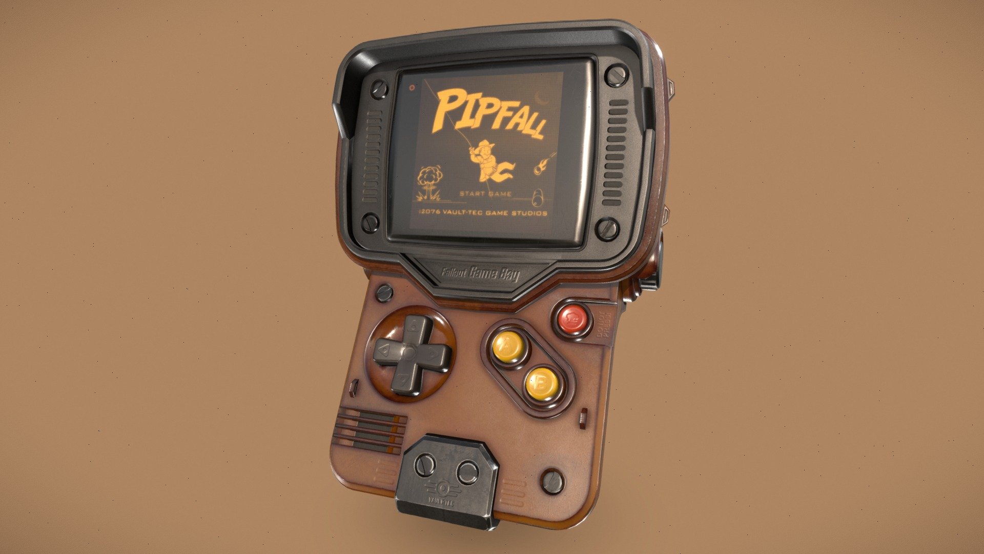 Post-apocalyptic Game Boy device in Fallout style.

While creating this model, I utilized my new knowledge of the HardOPS and Box Cutter add-ons in Blender. Additionally, I gained experience in texturing stickers, decals, and creating screen material in Substance Painter.

Check out this work in my portfolio:
https://www.artstation.com/artwork/lDVeAY