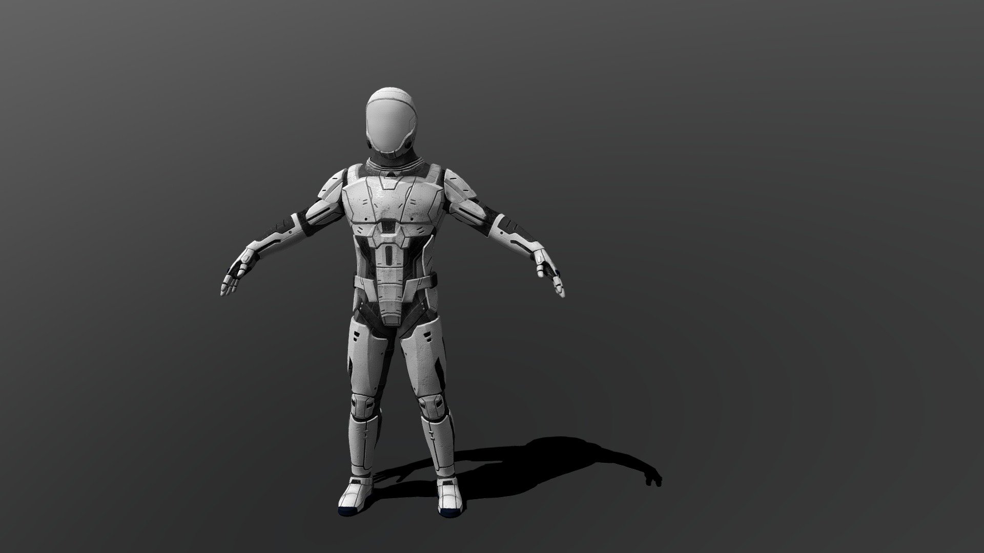 A low-poly futuristic astronaut of the future with his detailed armor suitable for later training and animation.

Created: Zbrush,3DsMax2020,3DCoat,Substance Painter,Marmoset.

Texture 4K.

FBX

OBJ