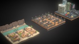 Polygon Zombie Environment Combo Pack spacecraft, polygonal, vechicle, zombies, vehicledesign, low-poly-model, military-history, zombieapocalypse, zombie-creature, low-poly, lowpoly, polygon, space, spaceship, zombie