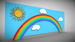 Kindergarten Wall 3D room, school, sky, playroom, bed, bedroom, exterior, unreal, architectural, child, cloud, kindergarten, primary, store, play, desgin, classroom, rainbow, education, realistic, prime, unrealengine, unrealengine4, assetstore, modeling, unity, unity3d, cartoon, game, 3d, archaeology, low, model, gameasset, polygon, interior, gameready, wall