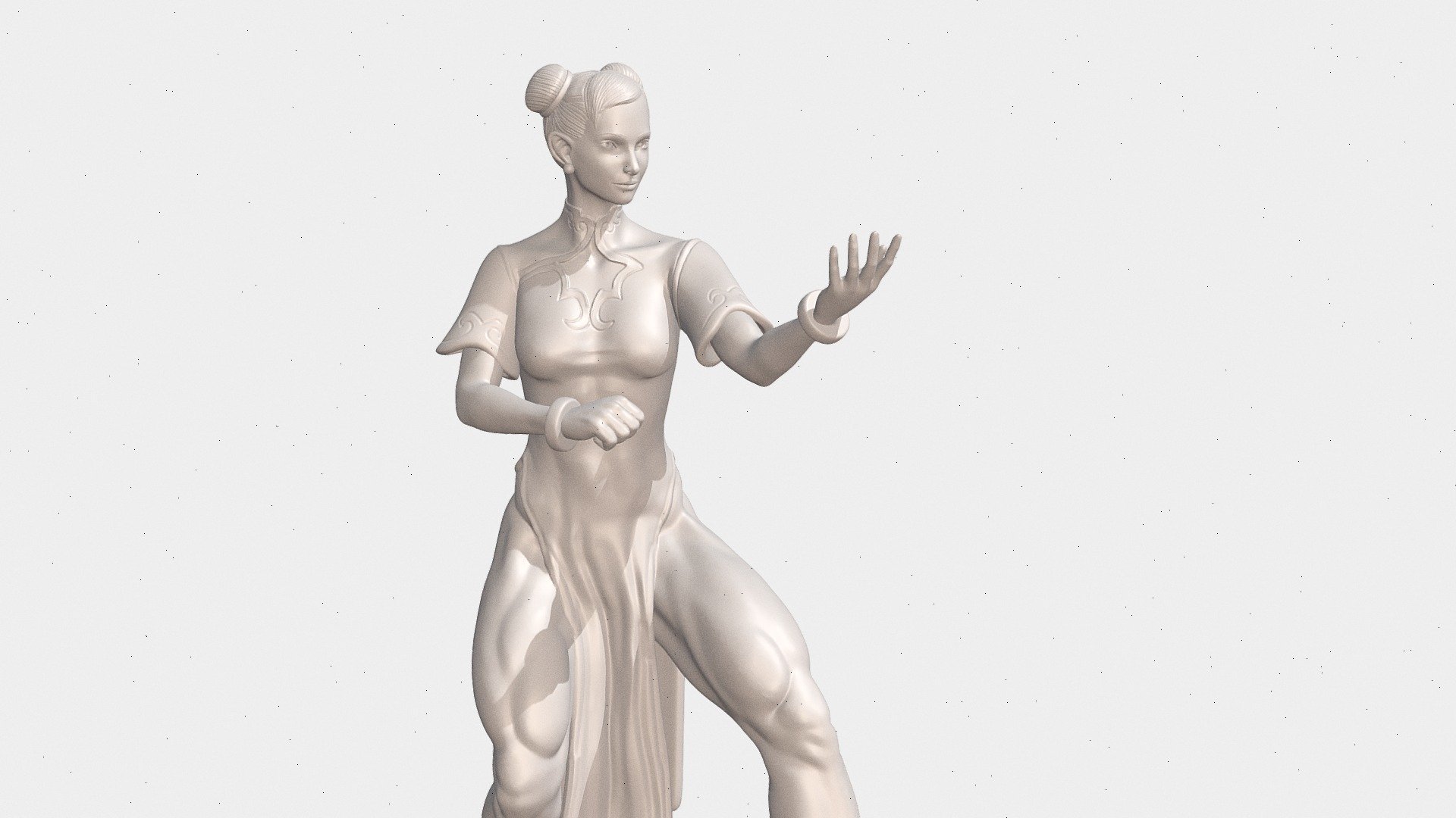This 3d-print model is based off of Chun-li from Street Fighter 6

she is on her neutral wing chun stance

This model is for sale and can be used for commercial purposes
email me;
xerxess6696@gmail.com
If you would like a link to purchase this model.