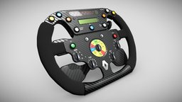 Renault F1 Steering Wheel (2006) wheel, formula, one, f1, 2006, formula1, renault, steering-wheel, asset, blender, vehicle, blender3d, racing, car, f12006, r26