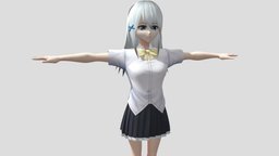 【Anime Character / alex94i60】Ona (Short Sleeve) japan, animegirl, animemodel, anime3d, japanese-style, anime-character, vroid, unity, anime, japanese, alex94i60