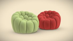 Bubble Armchair Roche Bobois archviz, bubble, fabric, polyester, design, rochebobois