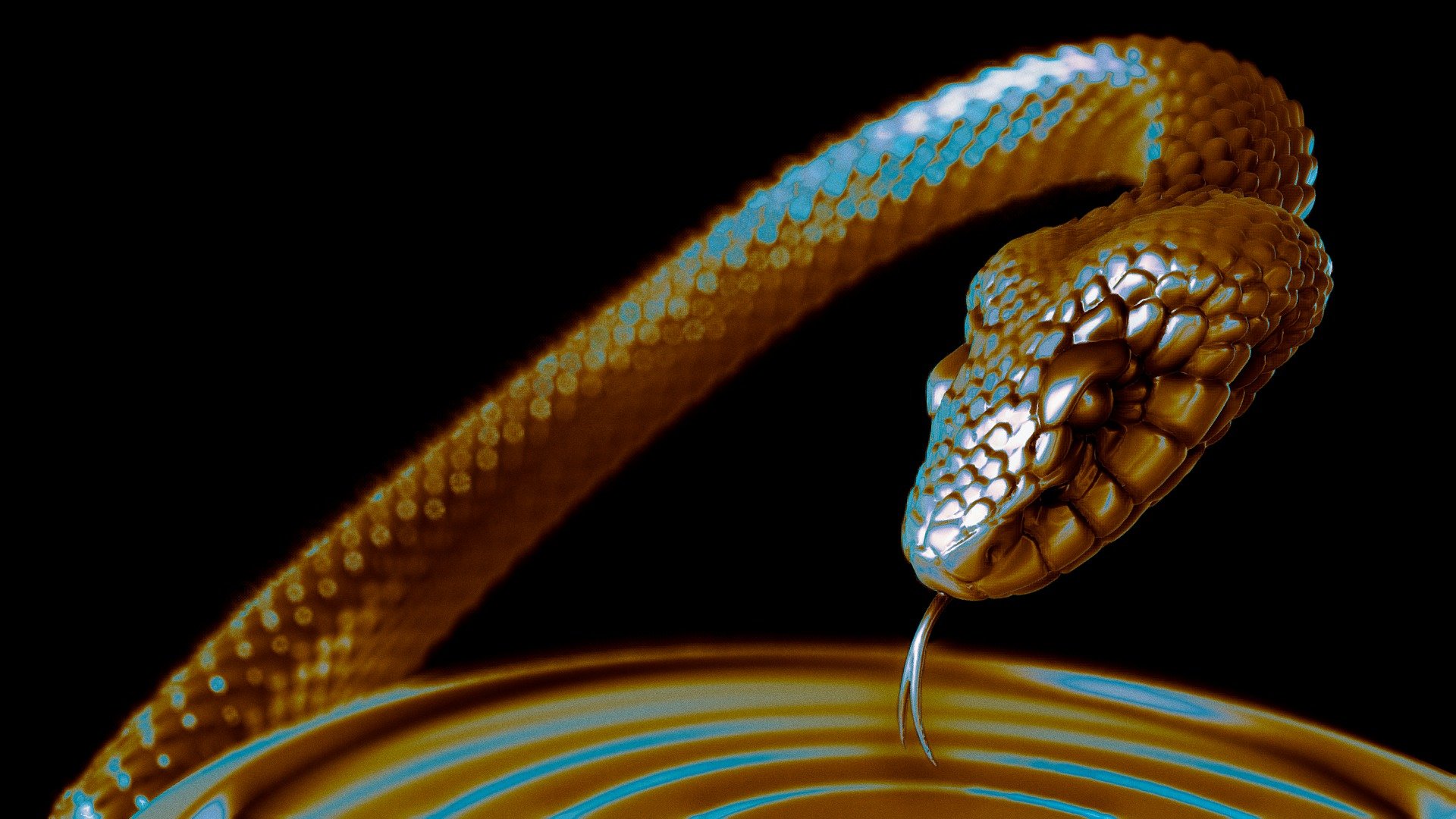 Snake wrapped around a bowl,  is a symbol related to medicine.

High poly geometry, sculpted with Zbrush, great for 3D printing.
No UV's and no texture.