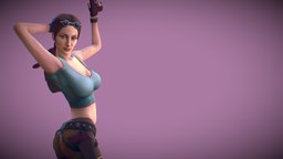 Lara Croft (petra verkaik) big, lara, print, tits, lara-croft, bauty, girl, sculpture