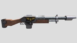 Lucius Lasgun 40k warhammer, 40k, gunslinger, lasergun, sci-fiweapon, grimdark, military, sci-fi, warhammer40k, deathkorps, noai