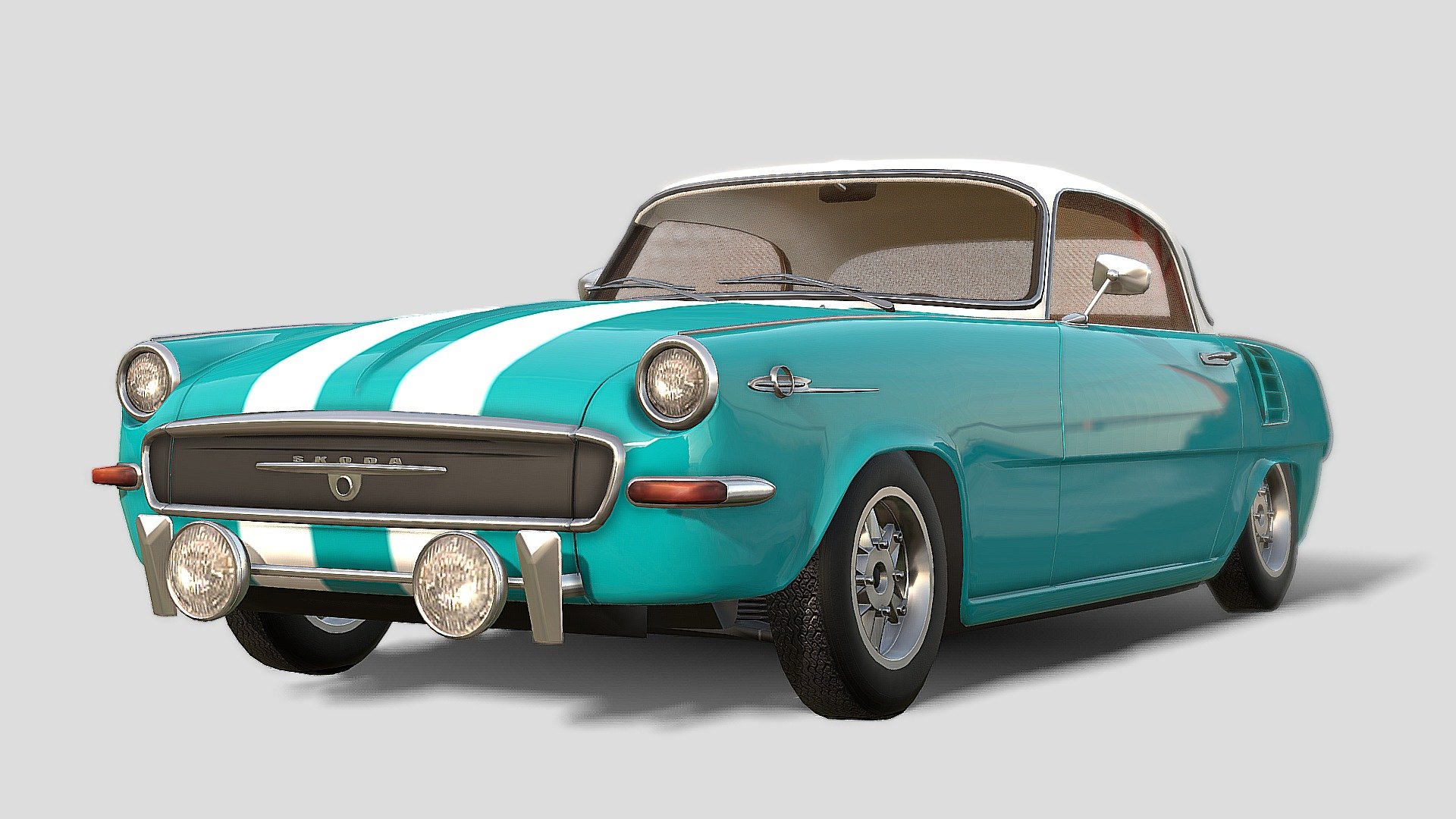 

Skoda Classic Car Model,highpoly &amp; HQ Interior mesh.

Software: 3DMax.

This model has a realistic interior (with a seperate steering-wheel), seperate wheels (hinged at geometry centre), seperated calipers and high-res textures. Overall, it’s a great model for use on mobile applications/games and in XR (AR/VR) environments.
