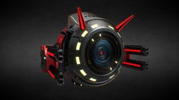 Drone: "Skyhunter Drone V-666" drone, ready, machine, hardsurfacemodeling, game, vehicle, uav, design, military, sci-fi, hardsurface, gameasset, war, gameready