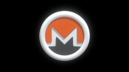 Monero or XMR Crypto Coin with cartoon style coin, money, bitcoin, token, currency, crypto, illustration, exchange, futures, metaverse, cryptocurrency, blockchain, monero, nft, cartoon, 3d, technology, modelling, xmr, web3